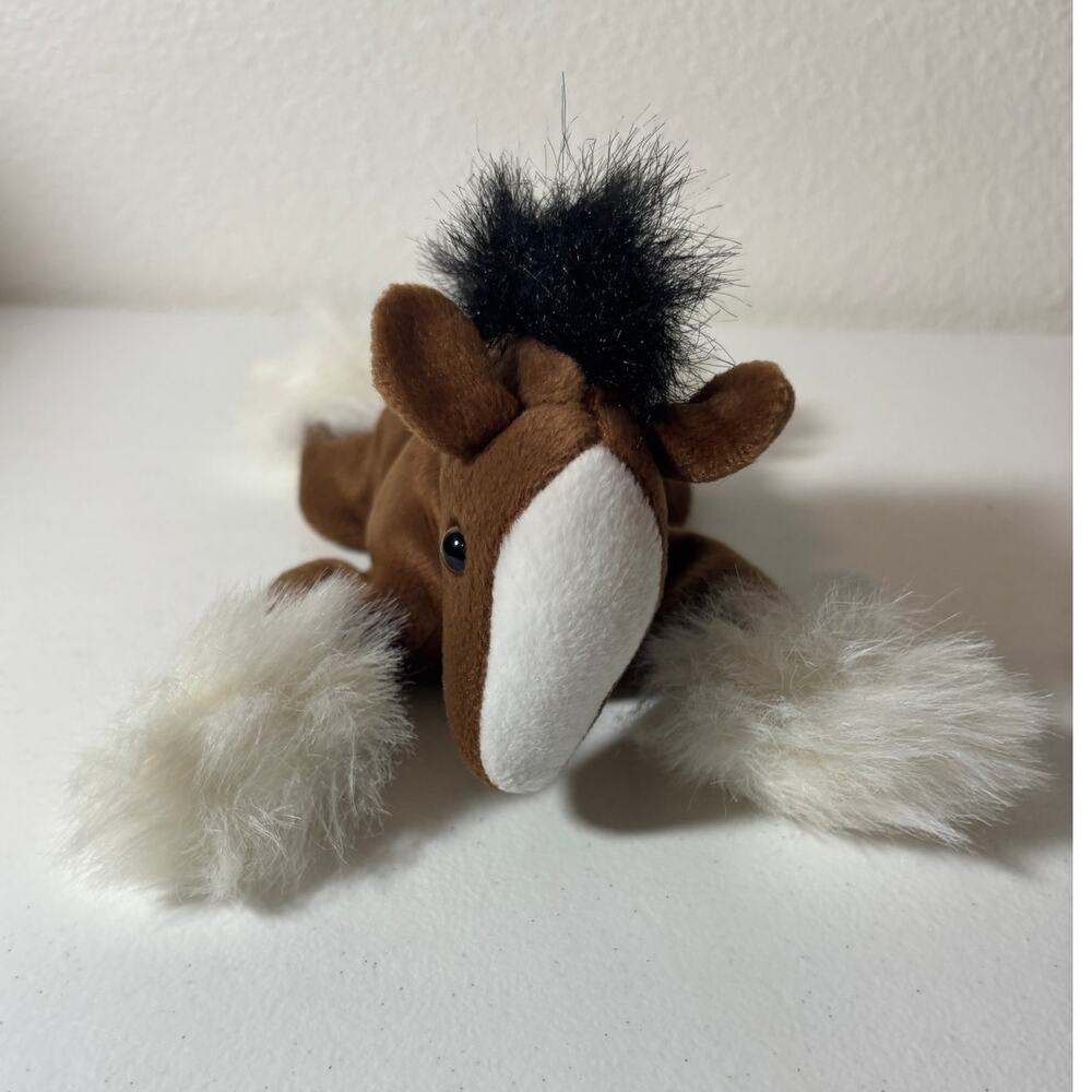 SeaWorld Sea World Bean Bag Plush Stuffed Animal Clydesdale Horse 8" - Picture 3 of 9